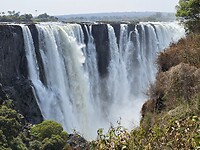 Vic falls vanaf Zimbabwe kant