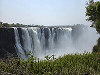 Vic falls vanaf Zimbabwe kant