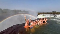 Groep in Devils pool