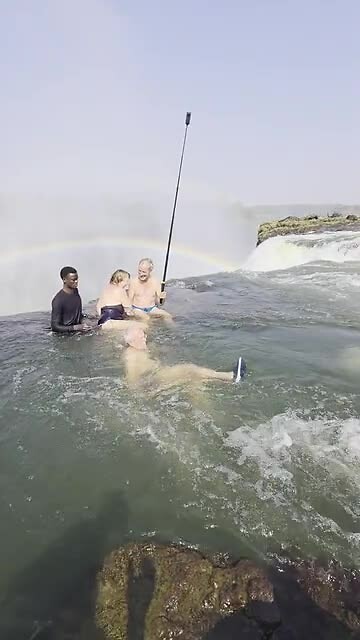 Victoria Falls: Groep in de Devils Pool