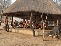 De shelter op Tuskers camp