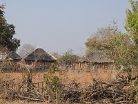 Zimbabwe: woningen in een kraal