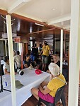 Okavango delta: dek voor passagiers