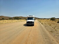 De 100km gravelroad naar Fransfontein