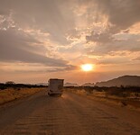 Op weg naar Omandumba bushcamp