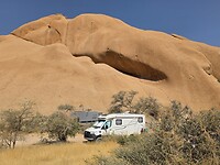 Spitzkoppe: Camp 2 bij de hoge rots
