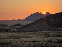 Spitzkoppe: Zon bijna onder