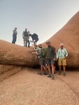 Spitzkoppe: naar beneden met de trap