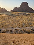 Spitzkoppe: campers beneden ons