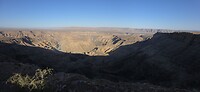 Fish river canyon bij zonsopkomst