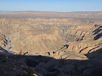 Fish river canyon bij zonsopkomst