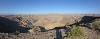 Fish river canyon bij zonsopkomst