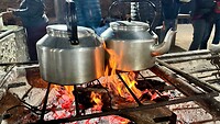 StrandResto Muisbosskerm: tenslotte thee/koffie