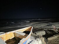 Strand Muisbosskerm in de avond