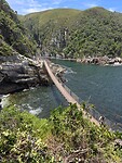 Hangbrug over de Storms River Mouth