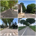 Prachtige lanen onderweg