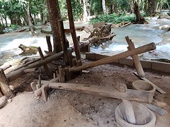 watermolen voor rijst te pletten