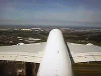Camera op staart vliegtuig