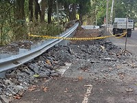 Weg kapot