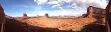 Panorama uitzicht hotel voor deze nacht, hotel The View in monumentvalley