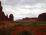Monument Valley, bewolkt