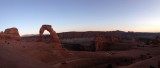 Panorama Sunset Delicate Arch