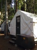 Onze tent in Curry Village, Yosemite
