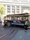 Wisselen, draaien Cablecar Unionstreet
