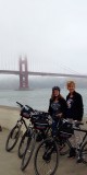 Op de fiets richting Golden Gate bridge