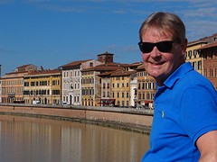 bij de rivier de Arno