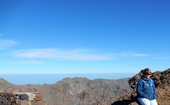 op het hoogste punt boven de caldera de taburiente