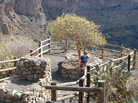 afdaling caldera de Bandama