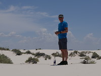 Henk in de sand