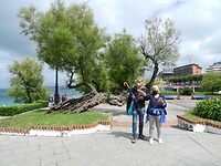 Langs strand