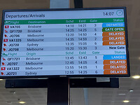 Vlucht naar Melbourne kleine vertraging