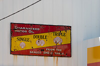Oud bord van Shell