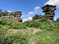 Brimham Rocks, the rock shapes began forming about 73.000 BC, during the last ice age