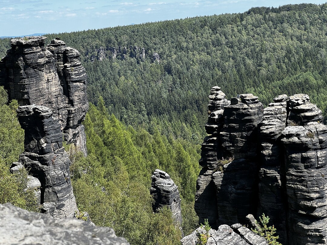 Grenzplatte… uitzicht op Tsjechië… wow