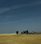 Graanvelden mijlenver vanaf Spokane