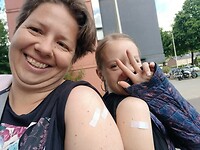 de eerste vaccinaties zijn binnen