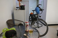 After cycling beer.