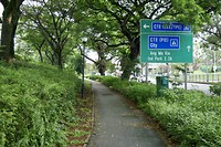 Veel fietspaden in Singapore