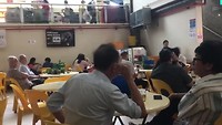 Evening meal at a hawker centre
