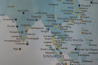Vlucht Singapore- Colombo