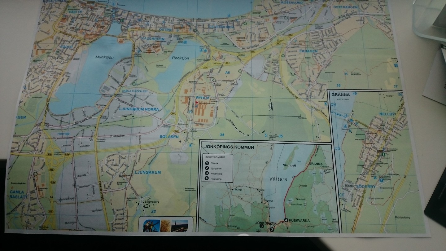 Kaart van Jönköping
