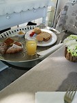 Ontbijt op de veranda