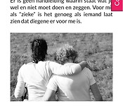 Hoe laat iemand zien dat die er voor je is