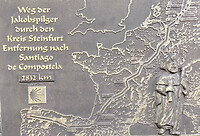 Voorbeeld van een camino vanuit Tecklenburg