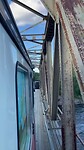 Op de combibrug over de Pitealven