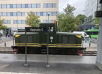 Diesellocomotief helpt bij rangeren